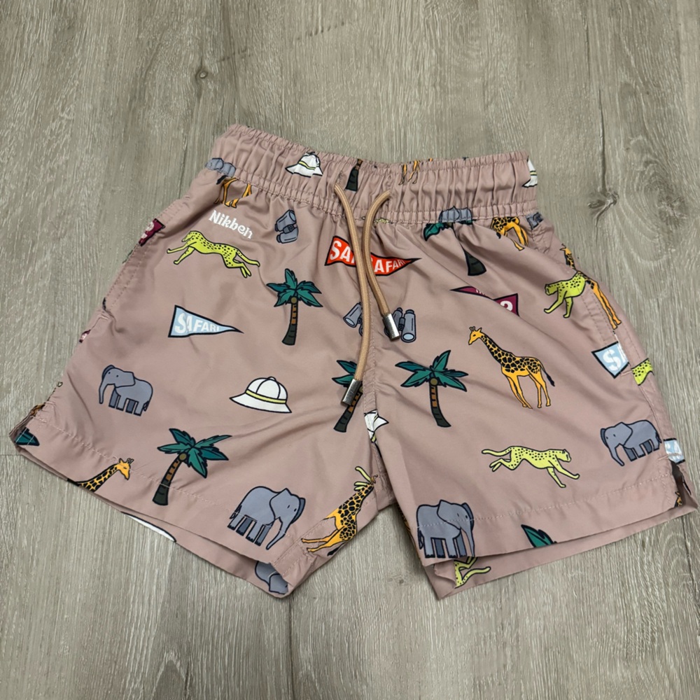 Nikben Safari Print Kids Swim Trunks